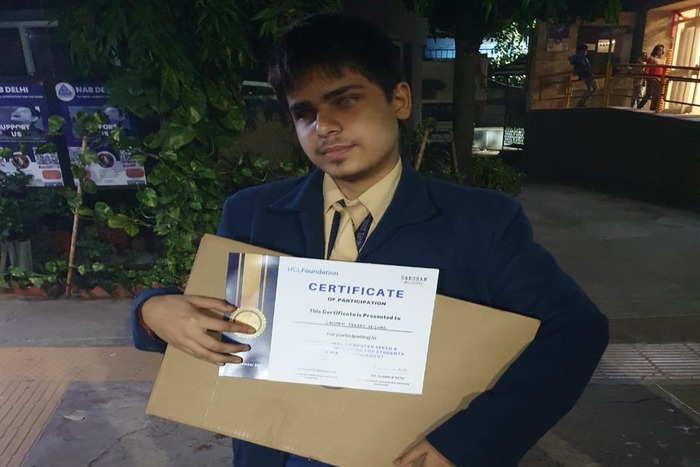 Laxman Prasad bags the first position in the Right-To-Write-2nd Saksham National Computer Speed and Accuracy Competition 2023