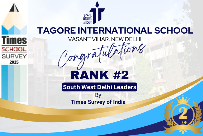 Secured 2nd Rank in South West Delhi in the prestigious Times Survey of India!